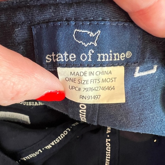 State of Mine Louisiana baseball cap, one size, New Orleans, navy blue, casual - Picture 4 of 4